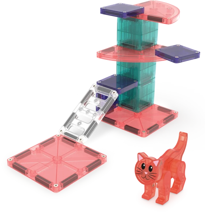 Kocie drzewko z klocków magnetycznych Cat Tree