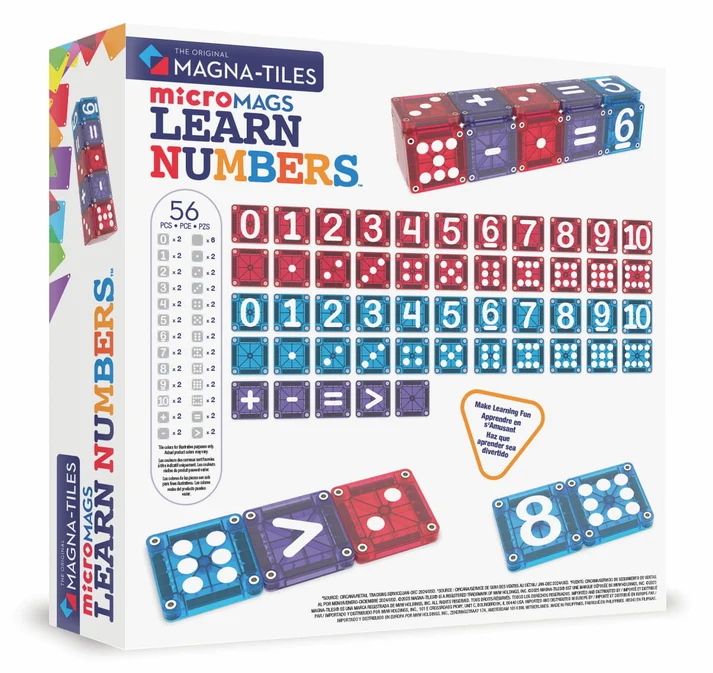 microMAGS LEARN Numbers opakowanie zestawu