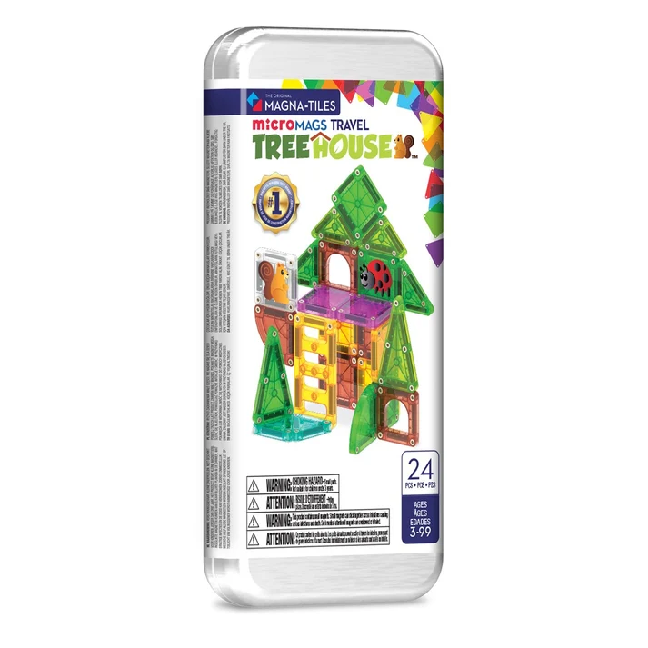 MAGNA-TILES microMAGS Treehouse Travel 24 elementy