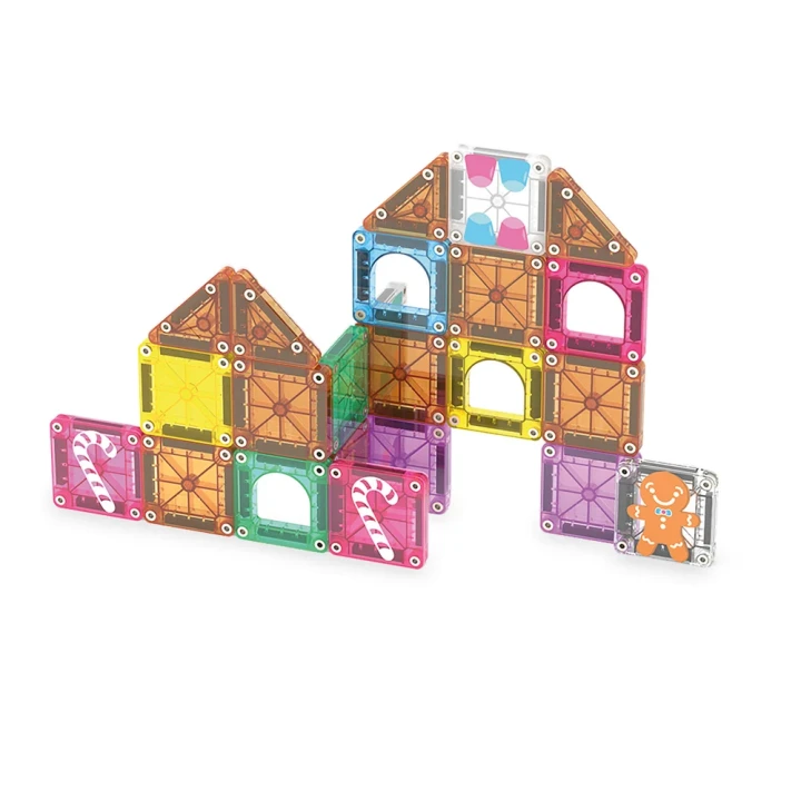 Konstrukcja z klocków magnetycznych Gingerbread House