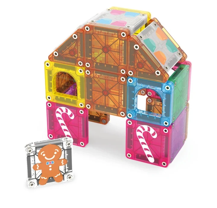 Domek z piernika MAGNA-TILES z łukowymi oknami