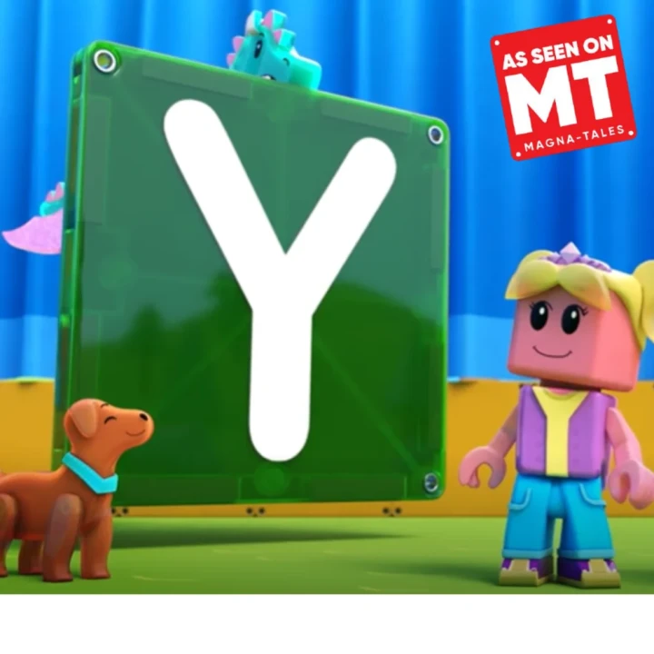 MAGNA-TILES microMAGS LEARN Letters – zielona płytka z literą Y