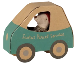 Christmas mouse, Little brother in car box – świąteczna myszka Mały Brat w pudełku samochodzie