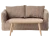 Maileg Coffee table Mouse Nature drewniany stolik kawowy przed sofą w kratkę