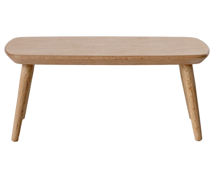 Maileg Coffee table Mouse Nature drewniany stolik widok z przodu