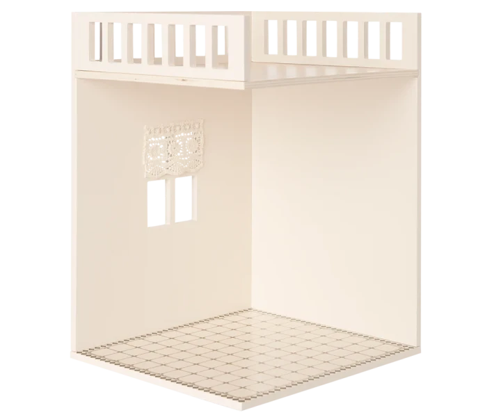 Maileg House of Miniature Bathroom pusty moduł łazienki z dekorowaną podłogą
