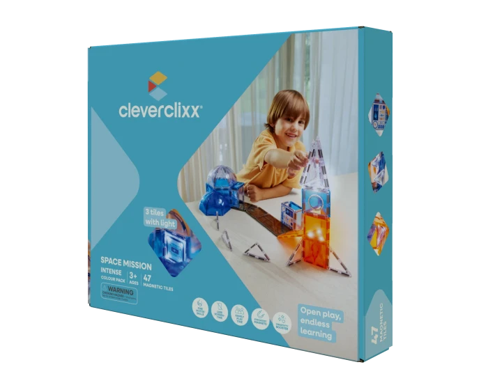 Cleverclixx Space Mission Pack 47 elementów opakowanie zestawu