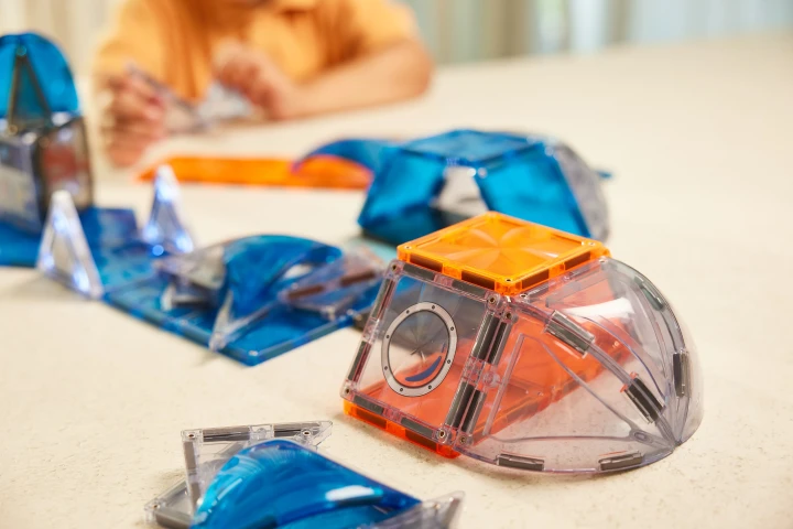 Cleverclixx Space Mission Pack przezroczysty moduł z pomarańczowymi płytkami