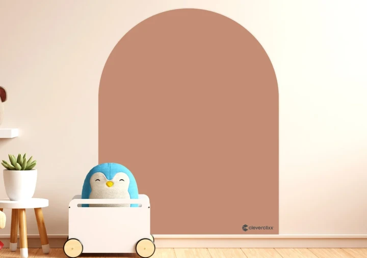 Cleverclixx Magnetic Wall Sticker Mocha Cream naklejka w pokoju dziecka
