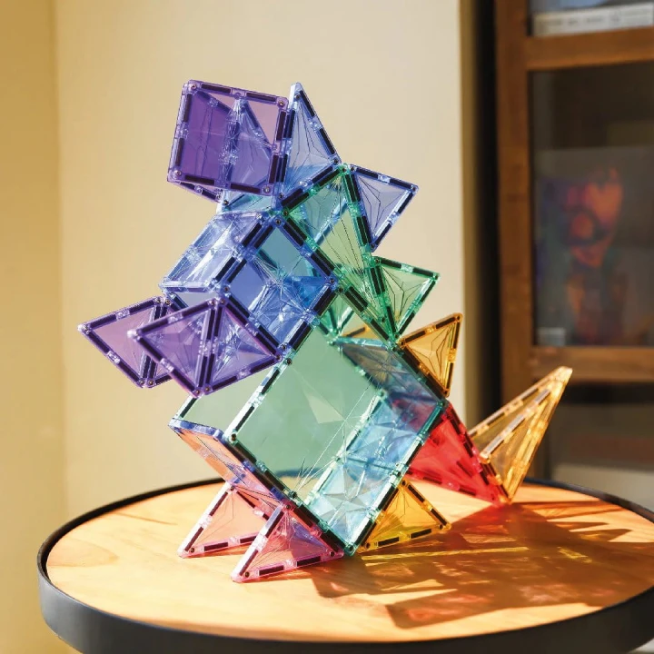 Cleverclixx Pastel 125 el. – kreatywna konstrukcja z klocków magnetycznych