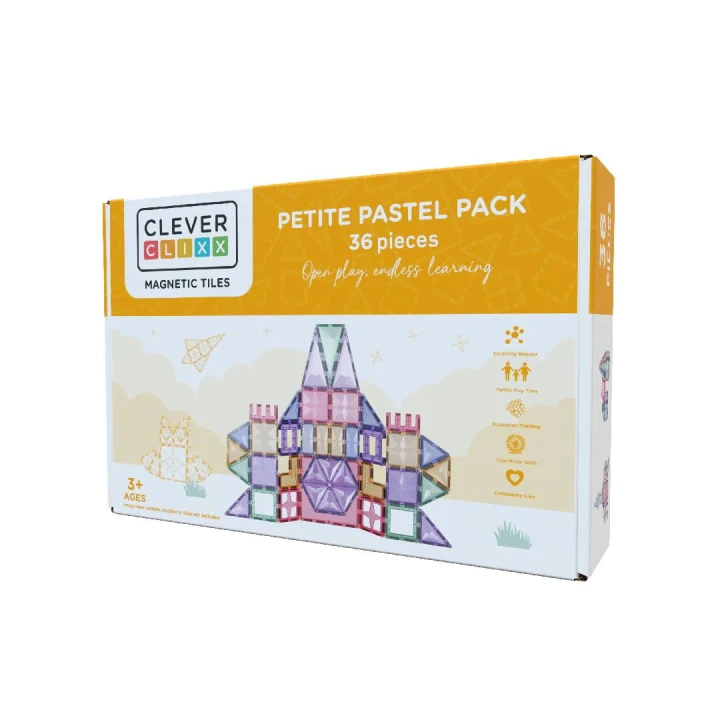 Cleverclixx Petite Pack Pastel 36 elementów – pudełko zestawu