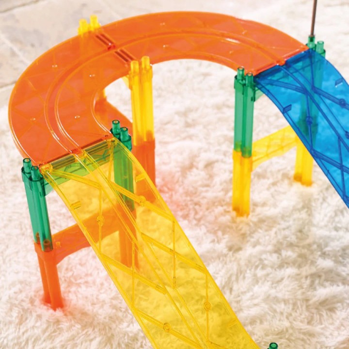 Cleverclixx Race Track Intense konstrukcja toru z klockow magnetycznych