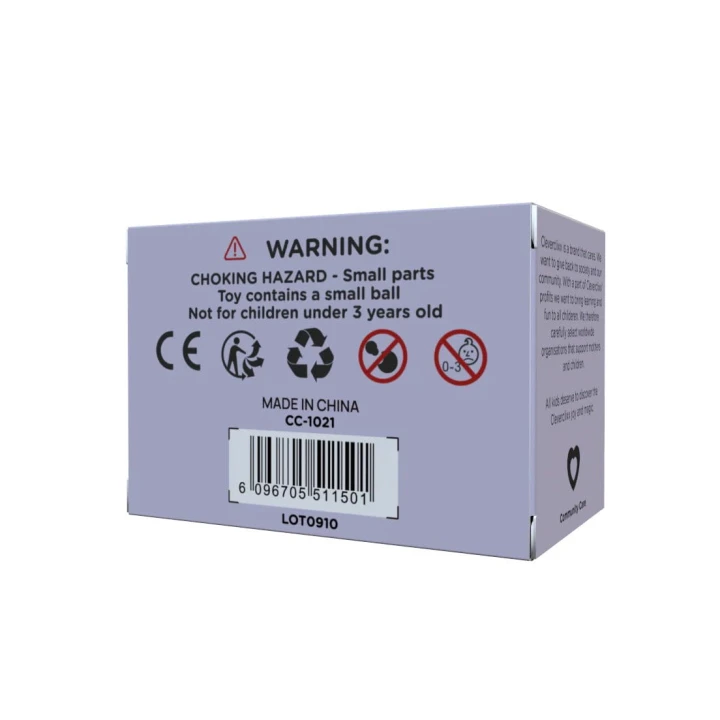 Cleverclixx Race Track Car Pastel Purple – opakowanie samochodu z tyłu