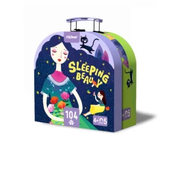 Mideer – Puzzle w walizce „Śpiąca Królewna” (104 elementy)