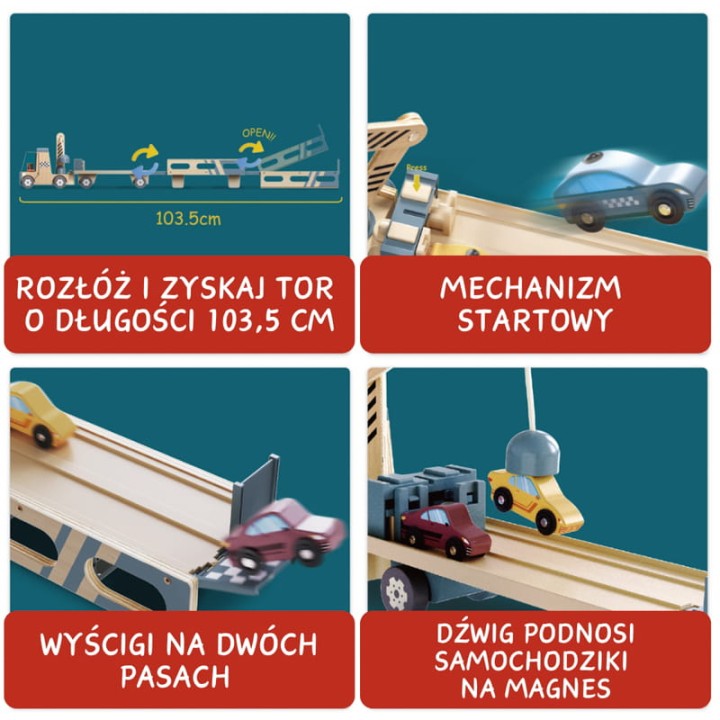 Topbright Roll &amp; Race tryb transportera i toru wyścigowego