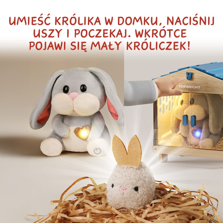 Care Pets Mummy Bunny króliczek z niespodzianką baby bunny