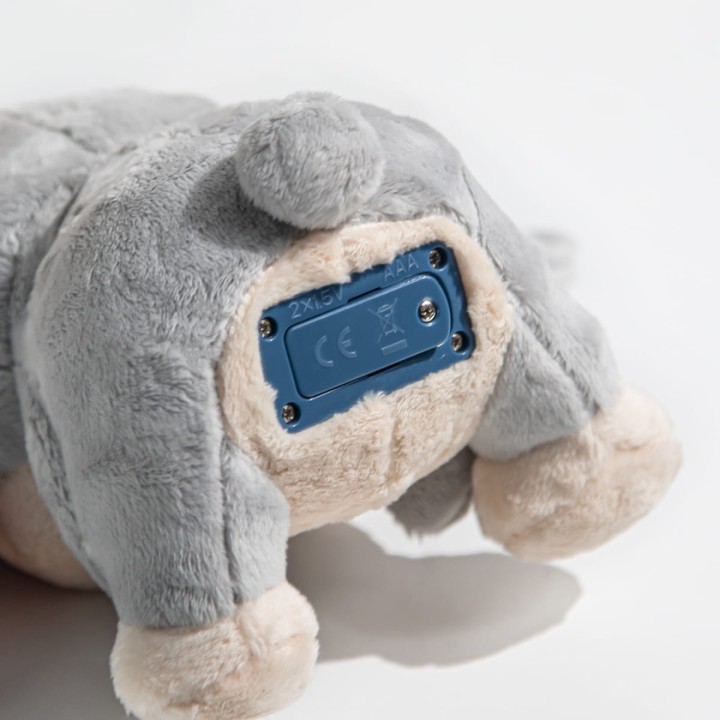 Pluszowy królik interaktywny Topbright Mummy Bunny z sercem LED