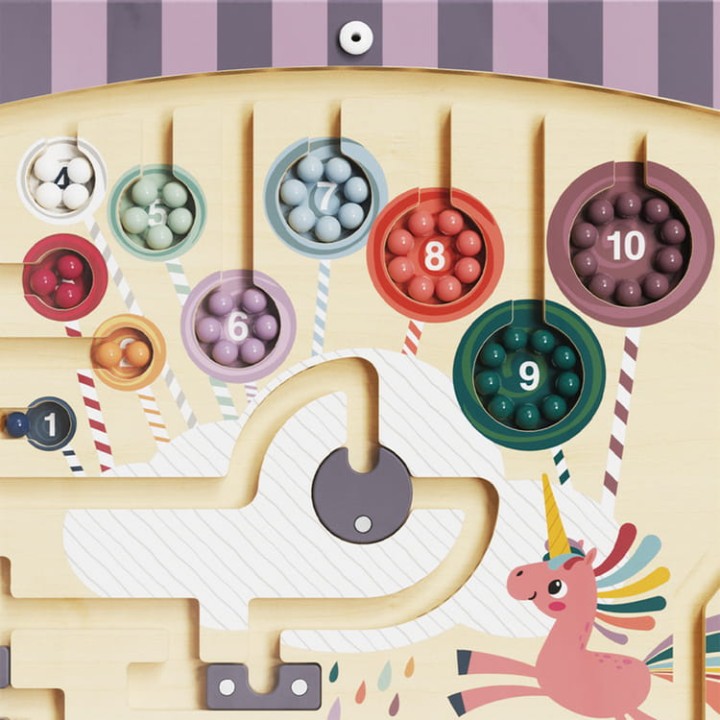 Top Bright Unicorn Fantasy Maze zabawka edukacyjna do nauki liczb