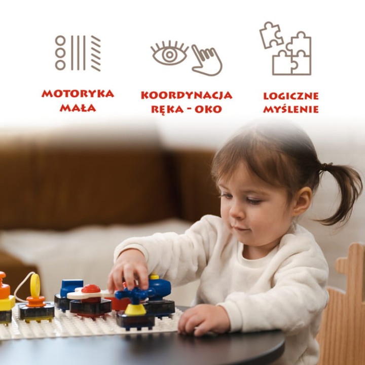 Tablica manipulacyjna Busy Board Deluxe Set wspierająca naukę przez zabawę