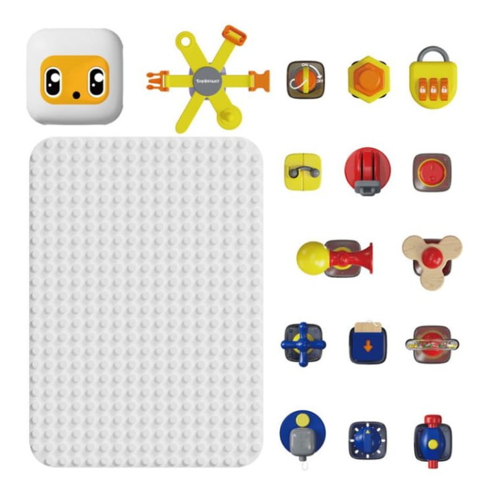 Elementy edukacyjne Busy Board Deluxe Set do nauki kolorów i kształtów