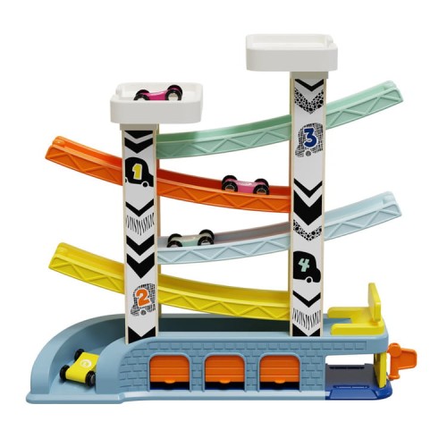 Topbright City Ramp Racer drewniany tor samochodowy z 4 autkami