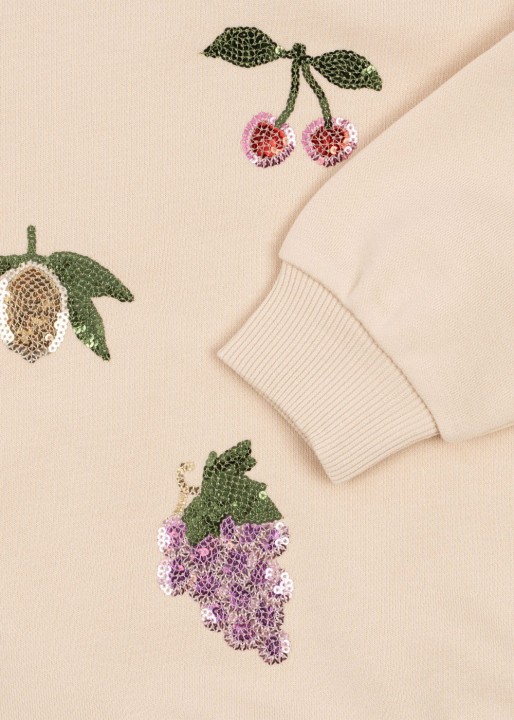 Bluza Konges Sløjd Lou Sequin Sweatshirt w kolorze Brazilian Sand