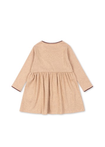 Bawełniana sukienka dziecięca Konges Sløjd Roli Dress Moonlight z długim rękawem