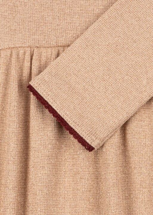 Struktura materiału w sukience dziecięcej Konges Sløjd Roli Dress Moonlight – detal