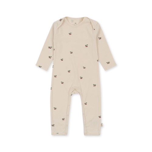 Pajacyk niemowlęcy Konges Sløjd ONESIE GOTS Cherry z organicznej bawełny