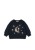 Konges Sløjd Loupy Lou Dark Navy – granatowa bluza dziecięca z księżycem i cekinami