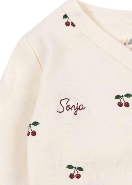 Miękka bawełna organiczna GOTS w body niemowlęcym Konges Sløjd Newborn Body