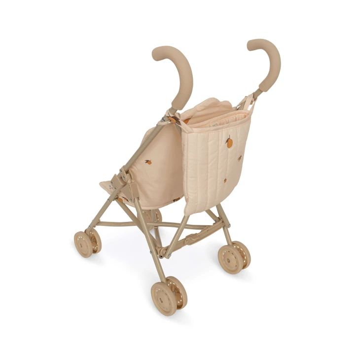 Konges Sløjd Doll Stroller Lemon – boczny widok wózka dla lalek