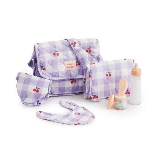 Tiny Harlow torba z akcesoriami dla lalek Lilac Cherry