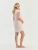 Francis &amp; Henry Nursing Dress blush pink pudrowo rozowa koszula nocna bok