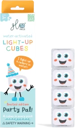 Glo Pals Party Pal kostki sensoryczne świecące w wodzie 4 sztuki – zmieniające kolory