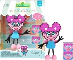 Glo Pals Abby Ulica Sezamkowa postać do kąpieli + 2 kostki sensoryczne świecące w wodzie