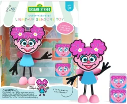 Glo Pals Abby Ulica Sezamkowa postać do kąpieli + 2 kostki sensoryczne świecące w wodzie