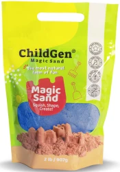 ChildGen piasek kinetyczny 100% naturalny skład re-fill 907 g – niebieski, pachnący