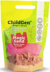 ChildGen piasek kinetyczny 100% naturalny skład re-fill 907 g – różowy, pachnący