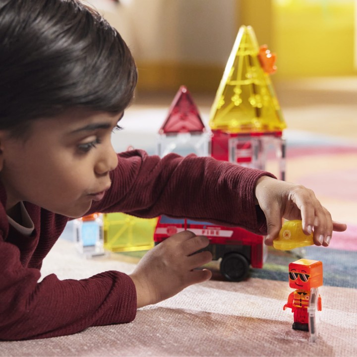 klocki magnetyczne straz pozarna dla dzieci