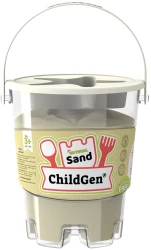 ChildGen Piasek kinetyczny z foremką 100% naturalny 500 g – zapach brzoskwiniowy