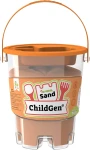 ChildGen piasek kinetyczny z foremką 100% naturalny 500 g – kolor pomarańczowy.