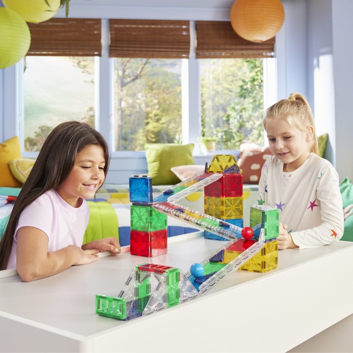 MAGNA-TILES Rail Racers XL kreatywna zabawa torem wyscigowym dla dzieci