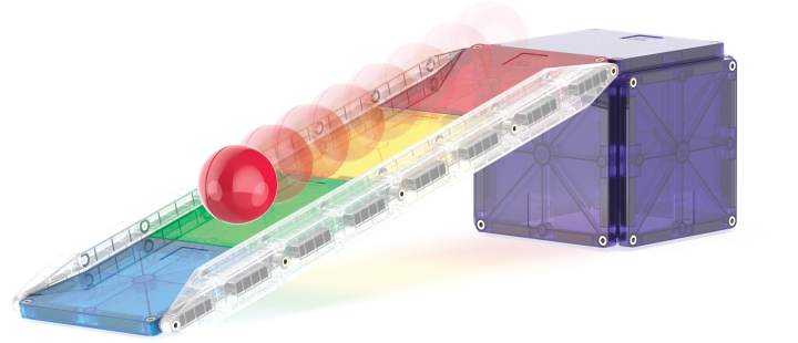 MAGNA-TILES Rail Racers XL przykladowy uklad toru wyscigowego