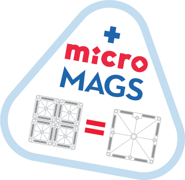 MAGNA-TILES Rail Racers XL compatible with microMAGS informacja o kompatybilnosci