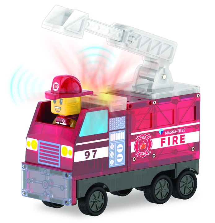 Wóz strażacki z klocków magnetycznych Fire Station