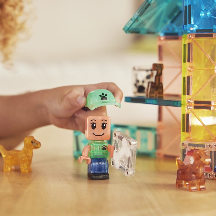 klocki magnetyczne puppy park elementy zestawu