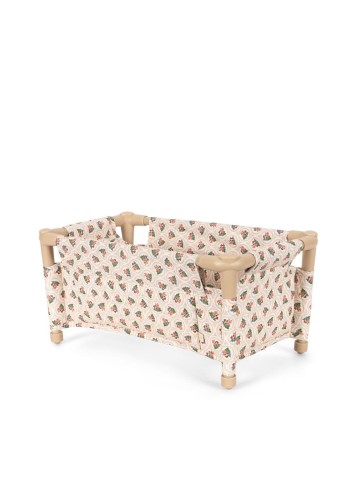 Konges Sløjd Doll Travel Bed Verona Blues widok z boku