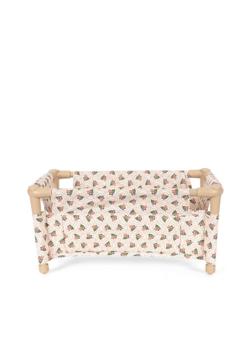 Łóżeczko turystyczne dla lalek Konges Sløjd składane z torbą Verona Blues