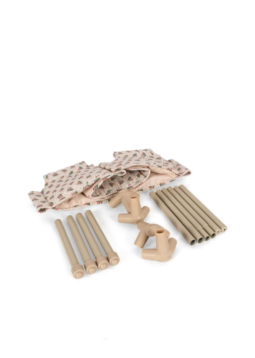 Konges Sløjd Doll Travel Bed Verona Blues zawartość zestawu